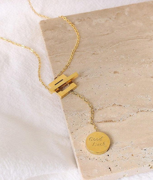 GOOD LUCK NECKLACE (24K GOLD PLATED)