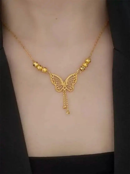 Golden Butterfly Necklace(gold plated)