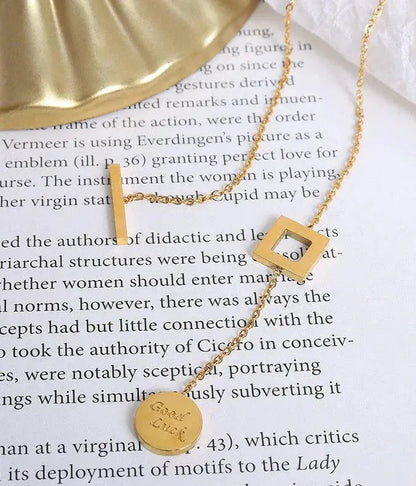 GOOD LUCK NECKLACE (24K GOLD PLATED)